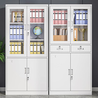 Archivador Metálico Moderno con Cerradura, 2 Cajones, Cerradura con Llave, Ecológico, con Recubrimiento Electrostático, Diseño KD, Duradero
