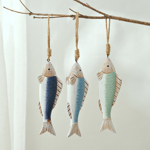Mediterranean Wooden Fish Wall Hanging <b>Decor</b> Irregular Shape Home <b>Decor</b> Living Room Bedroom Entryway - Product Image 3