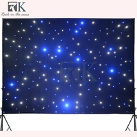 Decoración de la boda Led estrella cortina LED DJ RGB Starlight telón de fondo DMX Control