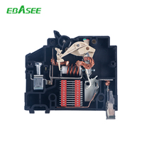 EBASEE Mini Minyatür Devre Kesiciler SİYAH 1p 2p 3p 4p 1~63A  4.5KA 6KA  C32 AC MCB