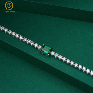 Bracelet de tennis de luxe haut de gamme Zabia et diamant de laboratoire avec pierre précieuse de haute qualité IGI en or blanc 18 carats, taille personnalisée pour cadeau - Product Image 3