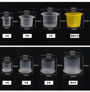 Hadiyah Beauty, venta al por mayor, 100 Uds., vasos de tinta desechables, bolsa desechable para <span class=keywords><strong>tatuaje</strong></span>, pigmento PMU, taza pequeña, herramienta de maquillaje permanente - Product Image 5