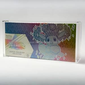 Estuche Magnético Acrílico con Protección UV para <span class=keywords><strong>Caja</strong></span> de Pokémon TCG SPC Prismatic Evolutions <span class=keywords><strong>Eevee</strong></span>, Cubierta Protectora Antioxidante y Antipolvo para Coleccionistas - Product Image 1