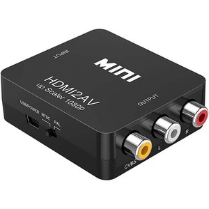 1080P <span class=keywords><strong>Mini</strong></span> HDMI2AV HDTV a AV <span class=keywords><strong>RCA</strong></span> Convertidor <span class=keywords><strong>Adaptador</strong></span> de audio y video compuesto para HDMI a 3RCA TV Computadora - Product Image 1