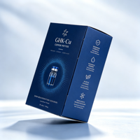 Boîte en papier personnalisée avec logo pour flacons de 3 ml, 5 ml, 10 ml, avec plateau intérieur en plastique inclus, structure avec ou sans fenêtre, boîte pour peptides