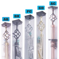 Embouts en alliage d'aluminium, accessoires métalliques, vente en gros, usine et interrupteur de rideau, tiges de rideau intelligentes