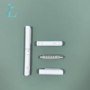 Stylo en plastique manuel, prix de gros, 3 ml, 60 UI, 80 UI, bouton rotatif externe gris - Product Image 3