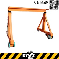 Grue à portique électrique autopropulsée à cadre en A, état neuf, composants de moteur principal, roulement, engrenage, hauteur de levage maximale 10 m