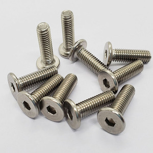 Siêu mỏng đầu phẳng Hex ổ cắm vít M2 M3 M4 M5 M6 M8 #8-32 #10-32 1/4 thép không gỉ siêu thấp đầu máy vít - Product Image 5