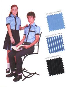 Chất Lượng Cao Cotton Cao Cấp Đồng Phục Học Tập Chàng Trai Áo Sơ Mi Với Quần Cô Gái Áo Sơ Mi Với Váy Áo Dài Đồng Phục Bộ - Product Image 3