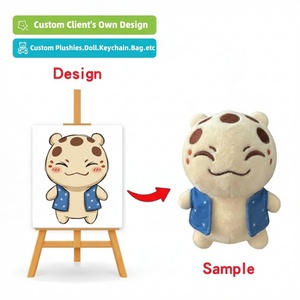 Peluches Personalizados con Logotipo, Fabricante de Juguetes de Peluche, Peluche de Troll Azul con Chaqueta, MOQ Bajo, OEM, ODM, Muñeco de Peluche Relleno - Product Image 3