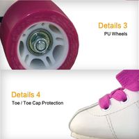 Chaussures à roulettes pour enfants avec personnalisation des couleurs, matériau en PVC, roulements ABEC-1, roues en PU, utilisation en intérieur, respirantes, haute qualité