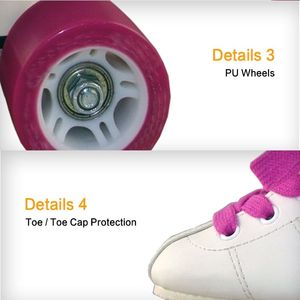 Chaussures à roulettes pour enfants avec roues en PU de haute qualité, personnalisation de la couleur Pro <span class=keywords><strong>Action</strong></span>, matériau en fibre PVC, roulements ABEC-1 - Product Image 3