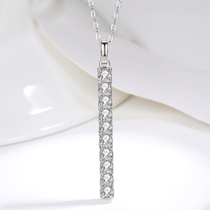 Серьги-кольца из серебра 925 пробы с муассанитом - Product Image 4