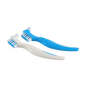 Brosse à dents double face pour prothèses dentaires, nettoyant pour prothèses et appareils orthodontiques – Offre spéciale - Product Image 1