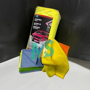 Serviette de lavage auto en microfibre super douce 300 g/m² sans ourlet à poils longs et courts, vente en gros - Product Image 1