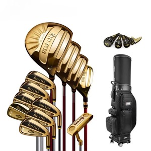 Titanium Golf Club <b>Set</b> Suitable for Left-handed Beginners (12 Clubs, Graphite Steel Shafts, Rubber Grips) Other - Product Image 1