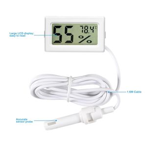 Mini <span class=keywords><strong>Medidor</strong></span> <span class=keywords><strong>Digital</strong></span> <span class=keywords><strong>de</strong></span> <span class=keywords><strong>Temperatura</strong></span> <span class=keywords><strong>y</strong></span> <span class=keywords><strong>Humedad</strong></span> con Sonda, Pantalla LCD Fahrenheit, Termómetro Higrómetro - Product Image 4