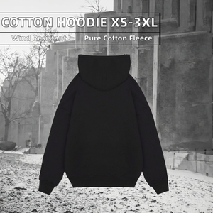 เสื้อฮู้ดดี้ผ้าฝ้าย 100% แบบมีซับในพิเศษ พิมพ์ลายตัวอักษรด้วยเทคนิคซิลค์สกรีน ผ้าไม่ยับ ฟรีไซส์ ตั้งแต่ XS ถึง 3XL - Product Image 2