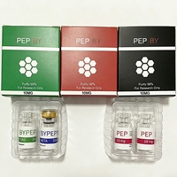 Flacon vide personnalisable pour emballage pharmaceutique, boîte pliable en papier de 3 ml pour peptides avec plateau en plastique