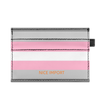 Demifluid Rainbow Slim Doppelseitig bedruckter Kartenhalter, tragbarer Kreditkartenhalter aus PU-Leder für Männer und Frauen