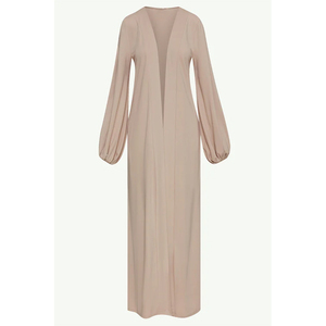 2024 nouvelle femme Wrap taille femmes Maxi modeste traditionnel femmes islamique <span class=keywords><strong>robe</strong></span> musulmane Abaya 2 pièces ensemble - Product Image 2