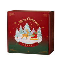 Boîte cadeau avion de Noël 250 g/m² floquée, personnalisée, vide, pour cadeaux de fin d'année, vente en gros