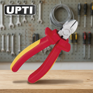 Outils isolés électriquement de haute qualité de la marque UPTI fabriqués à Taïwan, certifiés GS, en acier OEM, pinces coupantes diagonales industrielles 1000V - Product Image 2