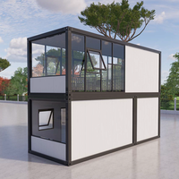 Maison de bureau modulaire personnalisée, durable, à montage rapide, économique, en acier, type conteneur