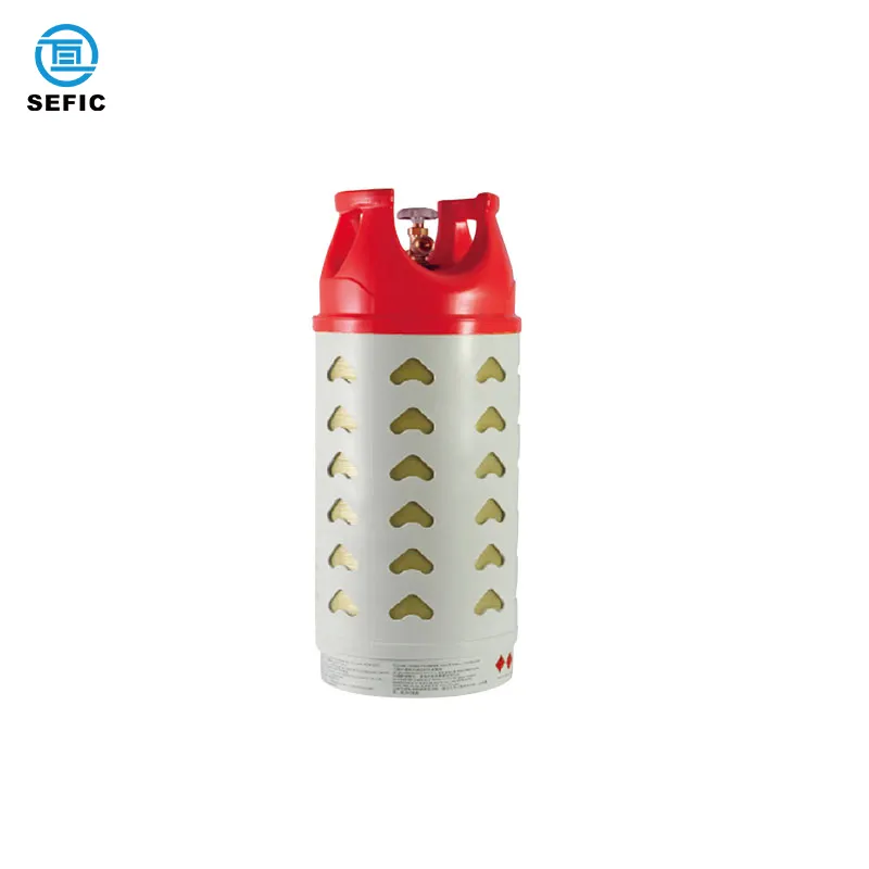 SEFIC Portable High Quality Composite Lpg Cylinders 15kg Hdpe Liner Fiberglass Wrapped Propane Tank For Cooking