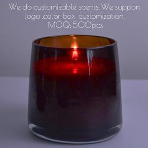 Proveedor de China tarro de vela de soja de vidrio, frascos de portavelas de vidrio al por mayor baratos con embalaje de lujo - Product Image 2