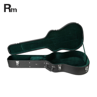 Étui rigide pour guitare acoustique 12 cordes Boîte de guitare en bois en cuir personnalisée robuste et durable