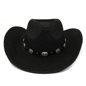 Logotipo personalizado estilo europeo americano mujeres verano <span class=keywords><strong>colombiano</strong></span> <span class=keywords><strong>Sombrero</strong></span> <span class=keywords><strong>paja</strong></span> <span class=keywords><strong>sombrero</strong></span> <span class=keywords><strong>de</strong></span> vaquero - Product Image 1