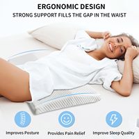Coussin de soutien lombaire ergonomique en mousse à mémoire de forme pour dormeurs sur le côté, le dos ou le ventre, pour lit et chaise