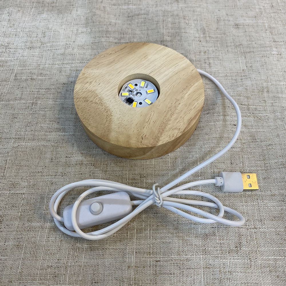 Rotondo - Caldo - 10 cm - Colore legno naturale