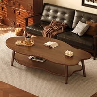 Mesa de sofá de nube de doble capa de lujo moderno, nueva mesa móvil fácil de montar para apartamentos pequeños, casas de alquiler, mesa de café de té para