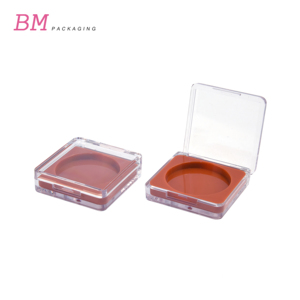 Emballage de blush de haute qualité, 40 mm, rouge transparent, crème de maquillage, blush compact, étui carré <span class=keywords><strong>vide</strong></span>, conteneur de blush en cube - Product Image 1