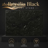 Granite noir universel importé de qualité supérieure, également appelé Granite noir cosmique / Granite noir titane, roche ignée naturelle rare