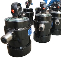 Vérin à simple effet en acier chromé dur pour levage et compression de benne de camion poubelle, course de 400 mm