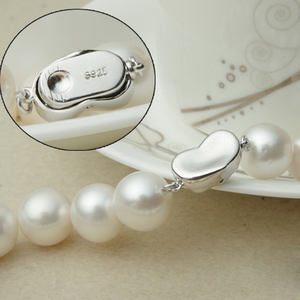 Dây chuyền ngọc trai Edison, dây ngọc trai nước ngọt tự nhiên, ngọc trai trắng tròn cỡ lớn 12-15mm, không khóa - Product Image 5