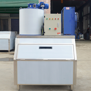 Machine à glace en flocons industrielle refroidie par air de 0,3 à 50 tonnes avec stockage de 1000 kg pour la conservation des produits aquatiques, les supermarchés et les usines de glace - Product Image 4