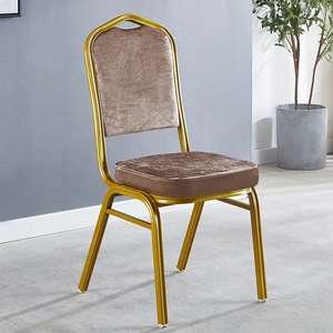 Iron European Modern Design Durable Lightweight Soft-Seated Fabric <b>Dining</b> <b>Chairs</b> for Villa Banquet Hotel Wedding Outdoor Use - Product Image 3