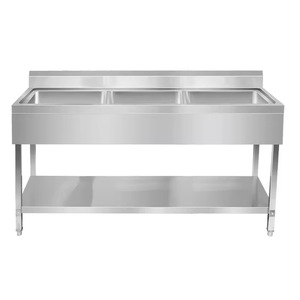 Simple stainless steel square <b>leg</b> <b>kitchen</b> sink commercial grade restaurant bakery hotel home - Product Image 1