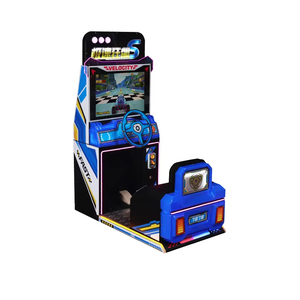 Funspace Voiture de course pour enfants avec écran LCD HD 26 pouces, 220V, borne d'arcade à monnayeur, en bois et métal, version anglaise pour enfants - Product Image 2