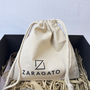 Bolsa de Lona de Algodón de Alta Calidad con Cordón, Impresa con Serigrafía, con Logotipo Personalizado para Promoción - Product Image 2