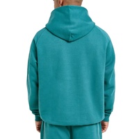 Ensemble de survêtement pour hommes avec passepoil contrastant, sweat à capuche et pantalon, manches raglan, vêtements de sport, vente en gros usine