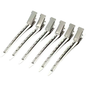 DENTRIC IMPLANTS Pinzas de Pelo Tipo Pico de Pato con Orificios de 9cm, Pinzas Metálicas Tipo Cocodrilo Modelo DIC41122 para Uso Comercial - Product Image 5