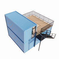 Casas Prefabricadas Modernas de Acero en Contenedores, Cafetería, Restaurante, Bar Móvil, Baño, Villa, Ecológicas, Resistentes al Fuego e Impermeables