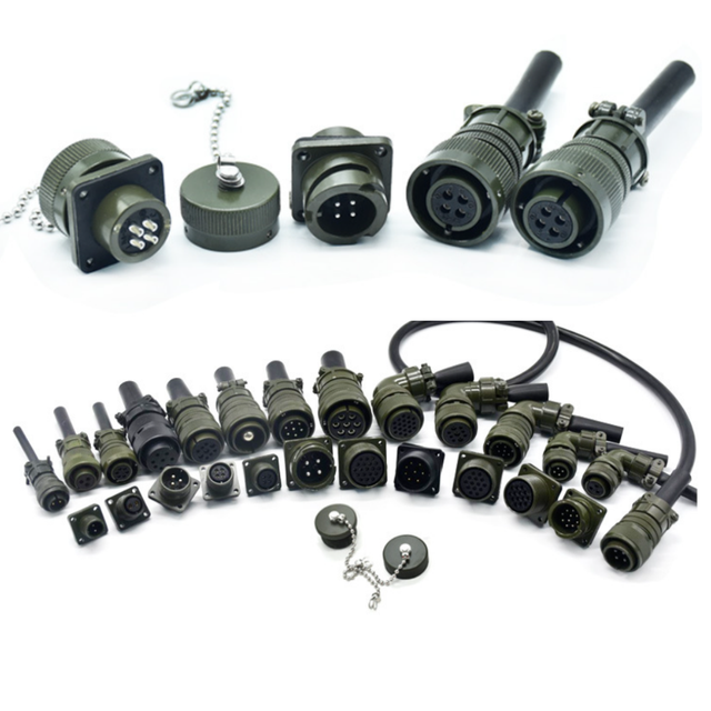 MS MIL Connector 5105 Aviation Plug Socket MS3106 MS3102 10SL 12S 14S 16S 18 20 22 24 28 32 36 48 Circular Connector MIL-C-5015