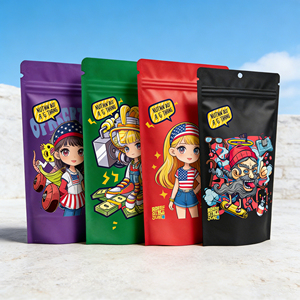 Bolsas de Embalaje Personalizadas a Prueba de Olores para Kali, 3.5g, de Película de Poliéster Duradera, para Alimentos de Bebé, Variedades Raras, con Logotipo Digital - Product Image 4